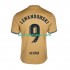 Camisola FC Barcelona Lewandowski 9 Homem Equipamento Segundo 2022-2023 Manga Curta